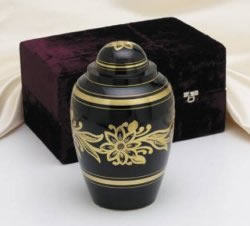 Picture of product Ebony Bouquet Urn - 306-10