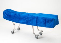 Picture of product Mortuary Cot Cover - Lined Royal Blue  - FCC-9L